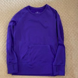 Purple crew neck Nike sweatshirt